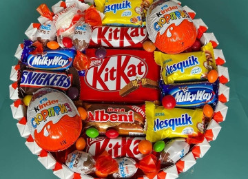 Kinder buketleri istenilen formada ve olcude sifarisle