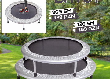 Trampoline batut sizə fitnes üçün yolunuzu sıçramağa imkan