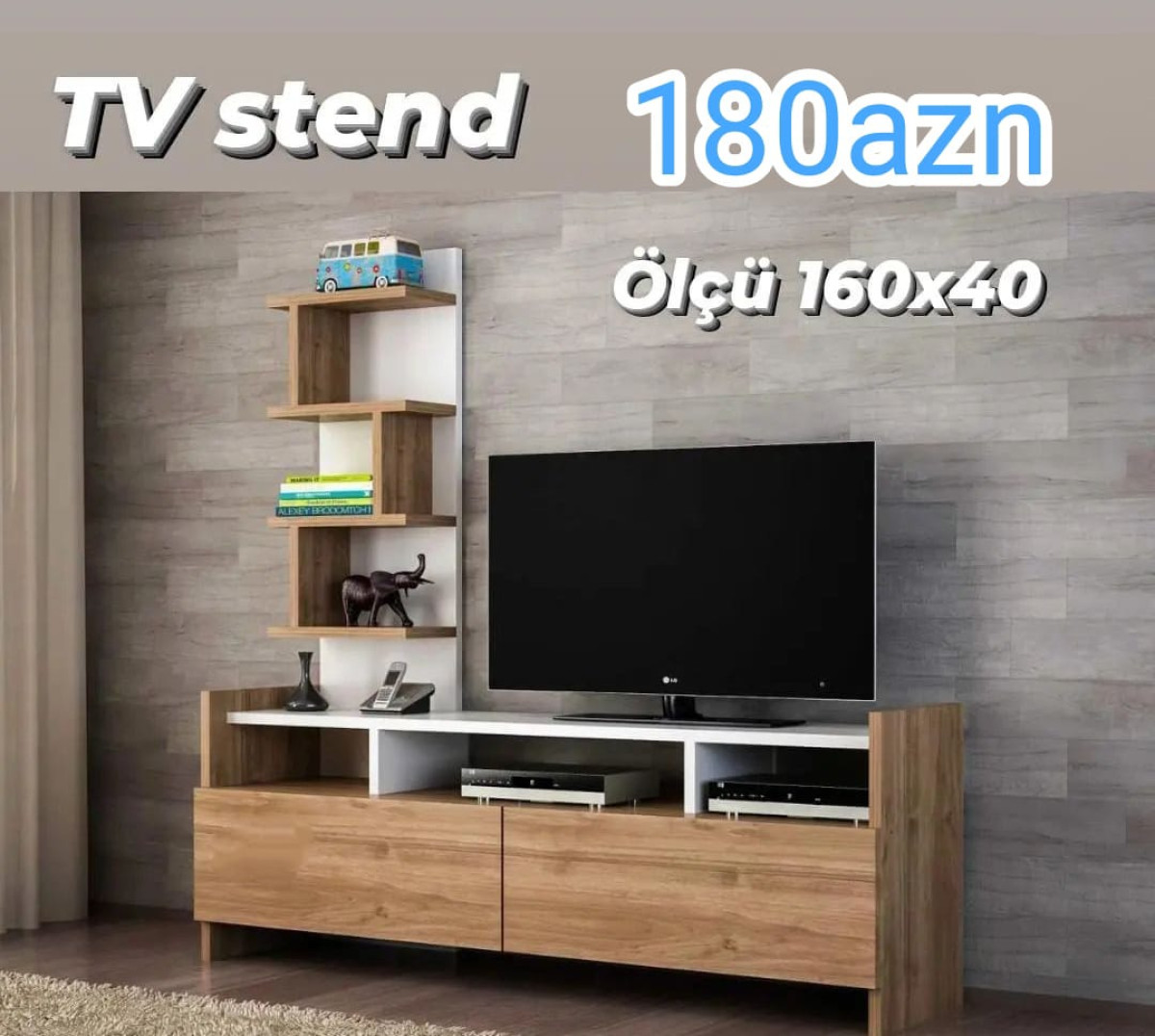 Tv altlığı Tv altlığı Sifarişlə hazırlanır Rəng seçimi var Ölçü