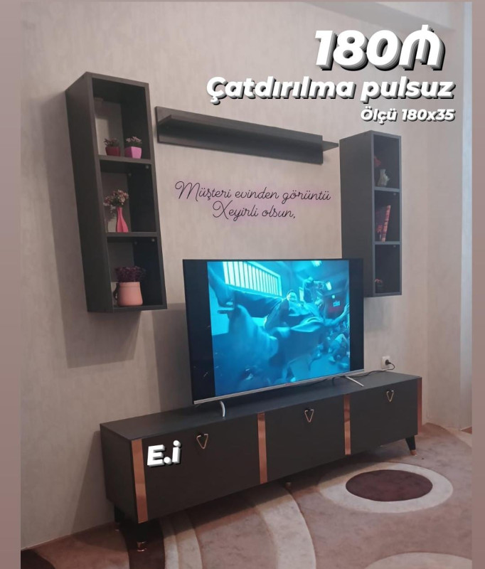 Tv stend *TV stend / TV Altı 180Azn💥* ✔️Rəng seçimi var Ölçü 180x35