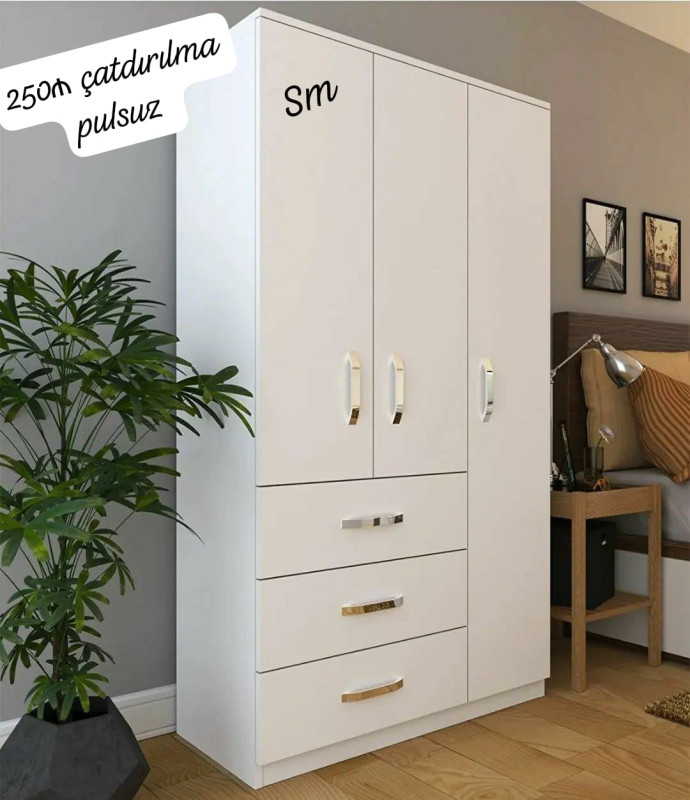 Dolab *3 Qapili Dolab şeher içi çatdırilma pulsuz qiymət 250azn*