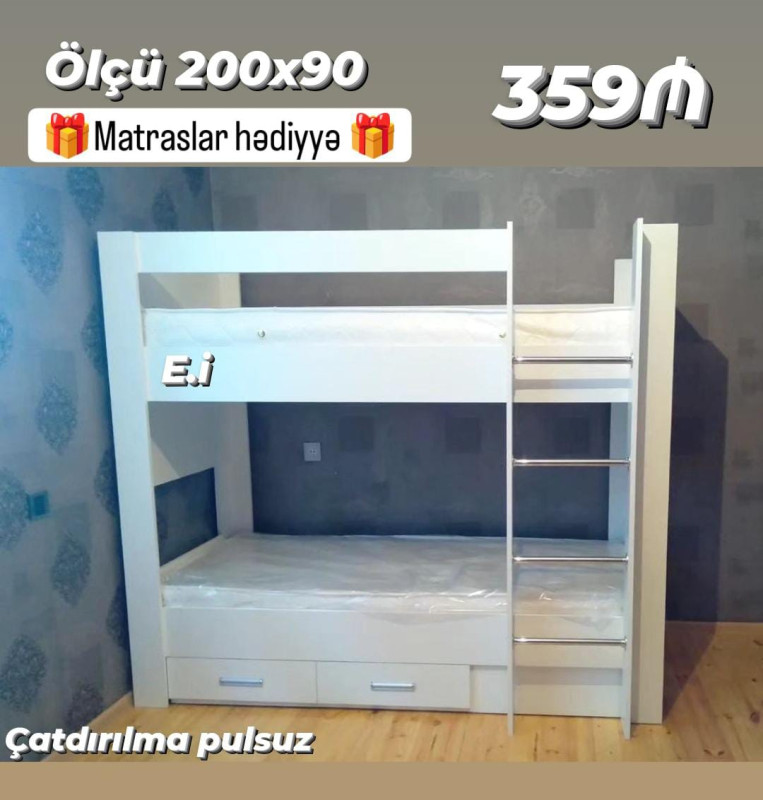 İkiçertebe çarpayı *2 Mərtəbəli Çarpayı 359Azn💥* ✔️Rəng seçimi var ✔️