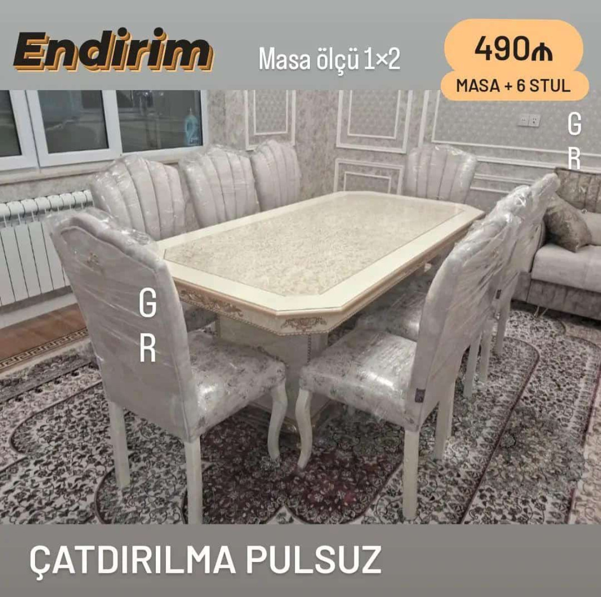 Stol stul desti 🔱masa desti sifarisle 🔱6 stulla *💥480azn* 🔱8 stulla