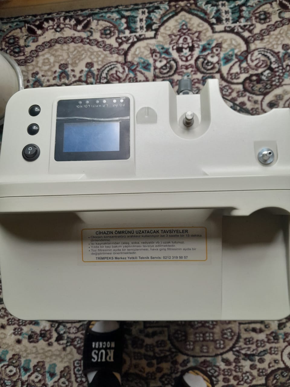 Oksigen aparatı təzədən seçilmir. 5-6 gün işlənib. Tam