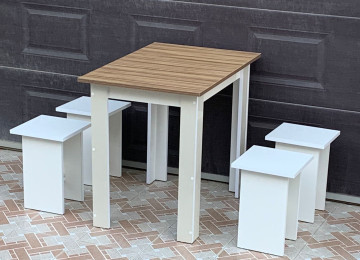 Masa və taburetka Anbardan birbaşa satış Rəng seçimi var