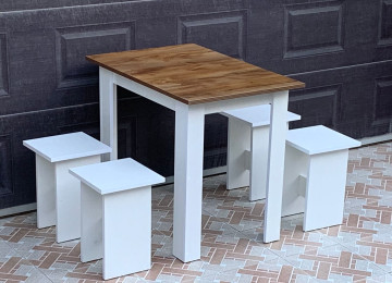 Masa və taburetka Anbardan birbaşa satış Rəng seçimi var