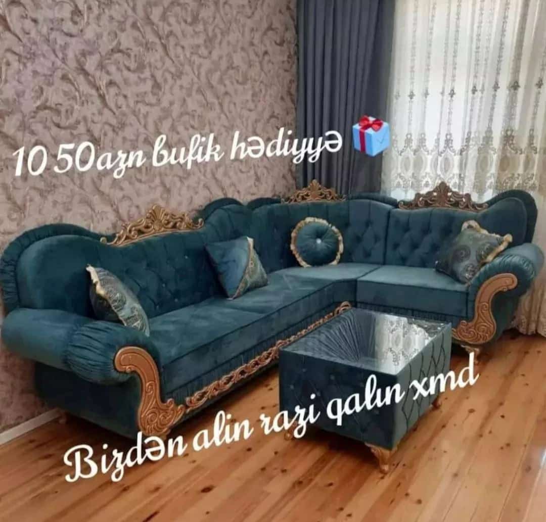 👑Leksus klassik künc divan 👑Yalnız bizdə ən sərfəli qiymətə