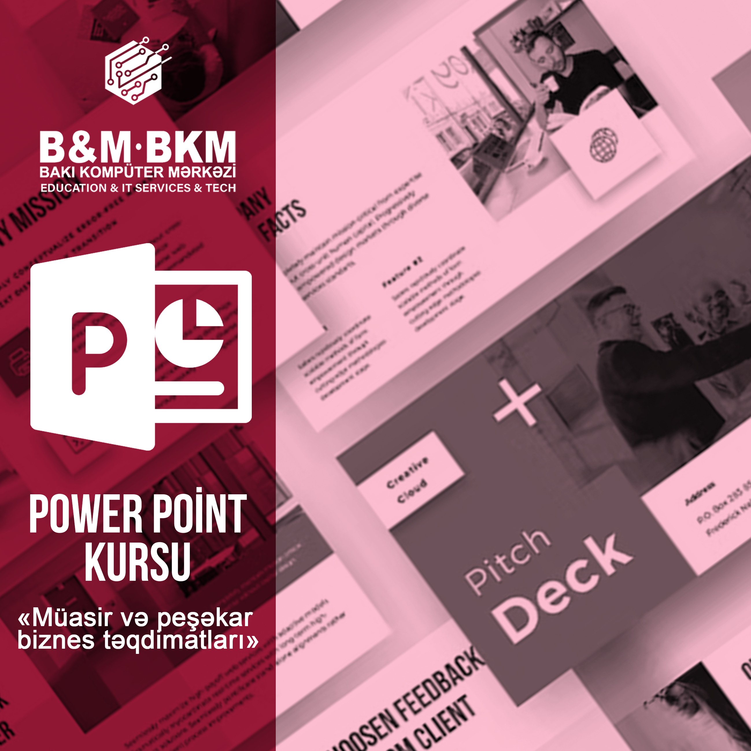 Bakı Kompüter Mərkəzi Peşəkar Power Point kurslarına tələbə