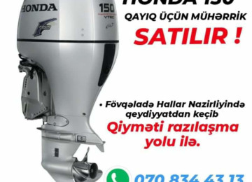 Honda 150 qayıq üçün motor satılır. Barter də mümkündür 📑
