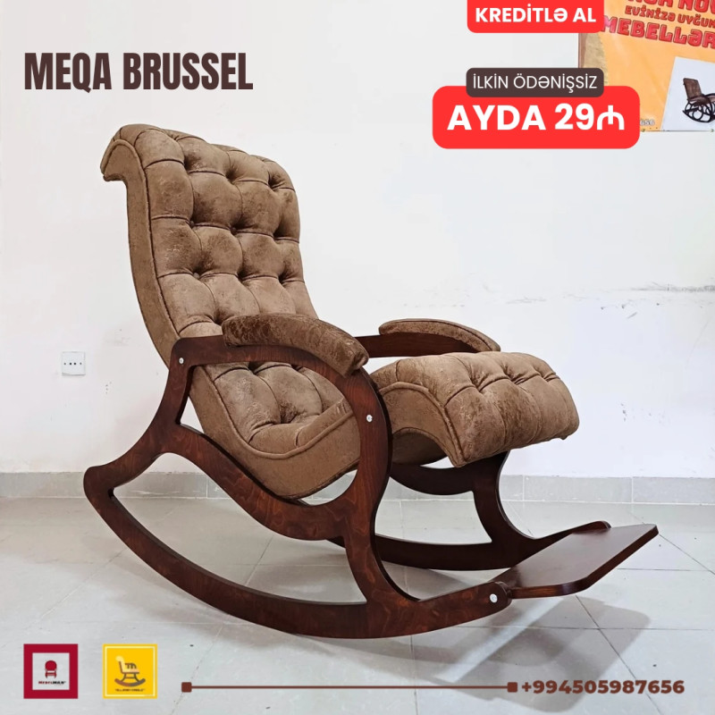 Kreslo kaçalka MEQA Brussel | KREDİTLƏ Yeni model MEQA BRUSSEL yellənən kreslo İlkin ödənişsiz
