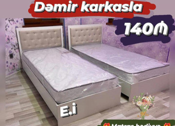 *Tək nəfərlik Çarpayı - 140AZN💥* ✔️Rəng seçimi var Ölçü