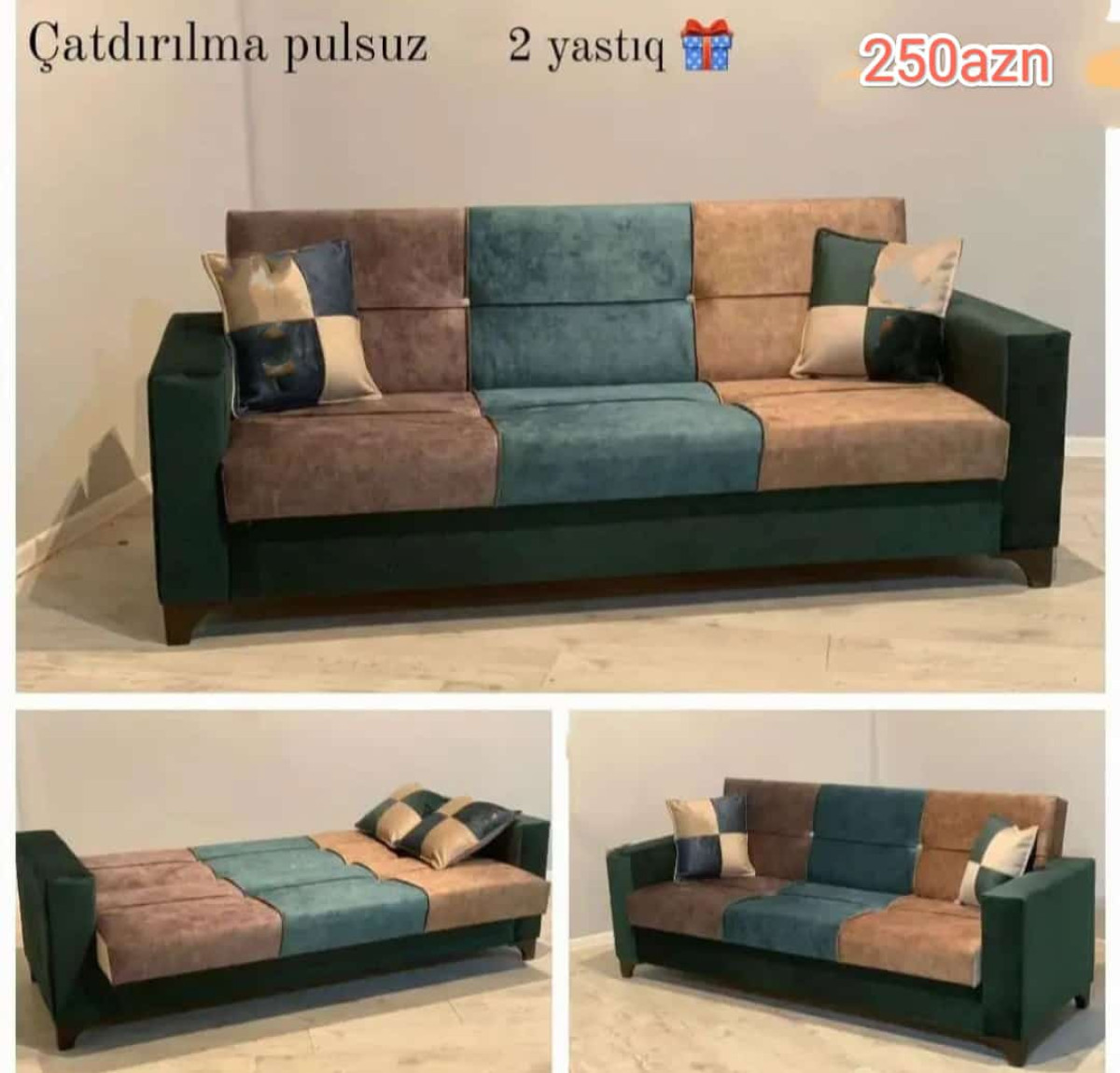 Divan Sifarişlə hazırlanır Divan Sifarişlə hazırlanır Rəng seçimi var 2yastiq hədiyyə