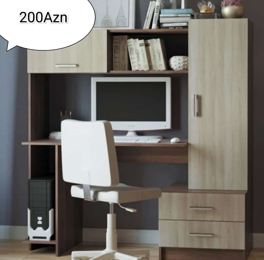 Kompüter masasi Sifarişlə hazırlanır Rəng seçimi var