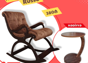 Diqqət, hədiyyə ilə gəldik! Yepyeni RUSSO Yellənən kreslo