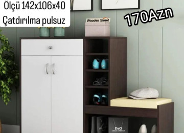 Ayaqqabı şkafı Sifarişlə hazırlanır Rəng seçimi var Ölçü