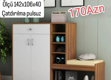 Ayaqqabı şkafı Sifarişlə hazırlanır Rəng seçimi var Ölçü
