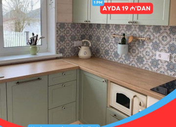 Mətbəx mebellərini indi kreditlə əldə, edə biləcəksiz. Tək