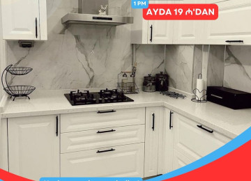 Mətbəx mebellərini indi kreditlə əldə, edə biləcəksiz. Tək