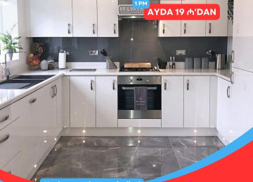 Mətbəx mebellərini indi kreditlə əldə, edə biləcəksiz. Tək