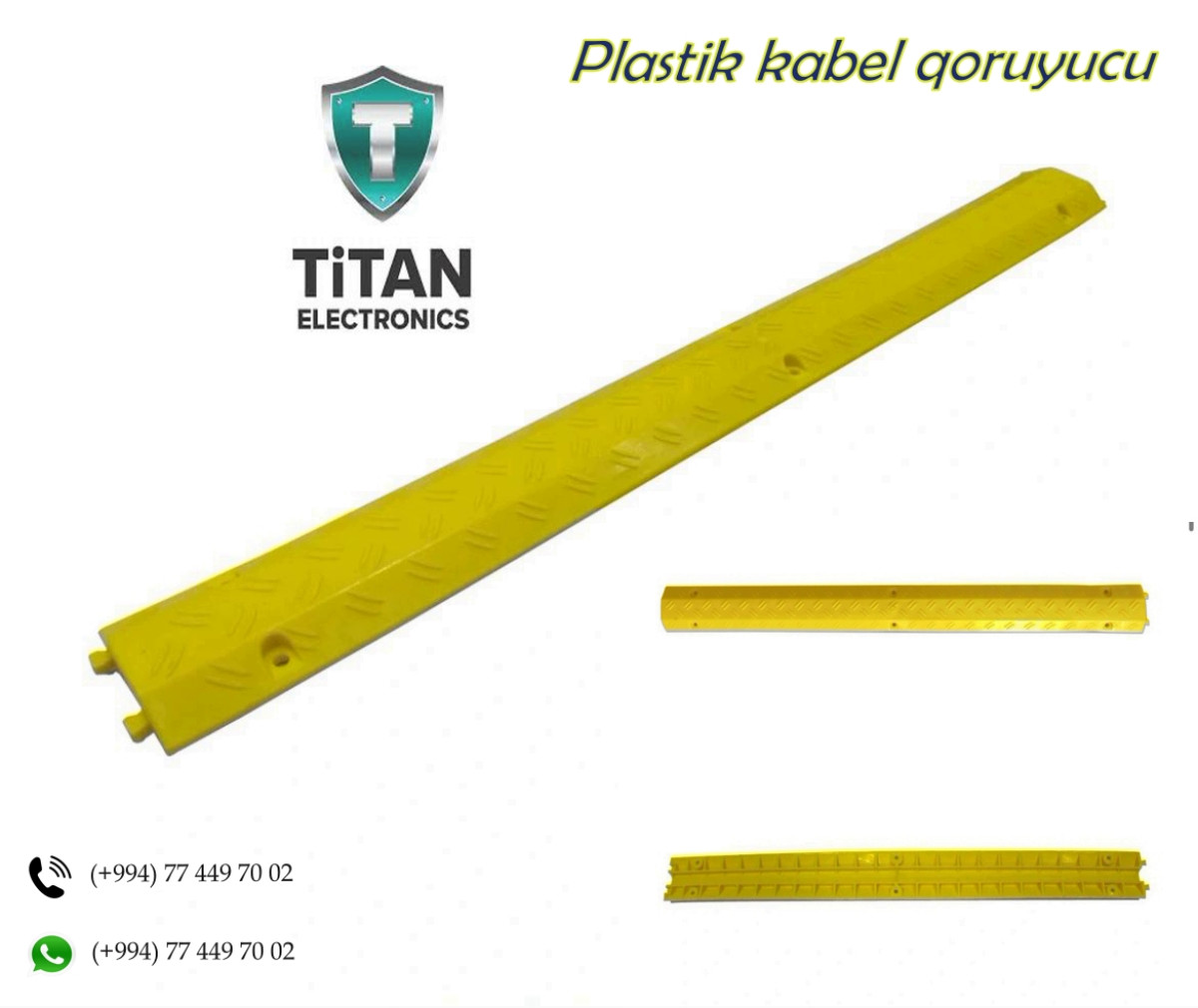 Plastik kabel qoruyucu Plastik Kabel Qoruyucu Kanal: 1 Ölçüsü: 1000*100*20mm Kanal