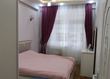 Xalqlar metrosunda 2 otaqlı Təmirli, Əşyalı mənzil Lahiyə: