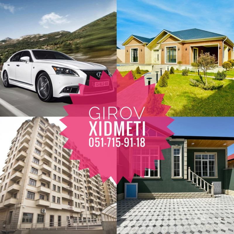 Girov Xidməti Yalniz her nov ve istenilen giymete olan Avtomobilleri ve