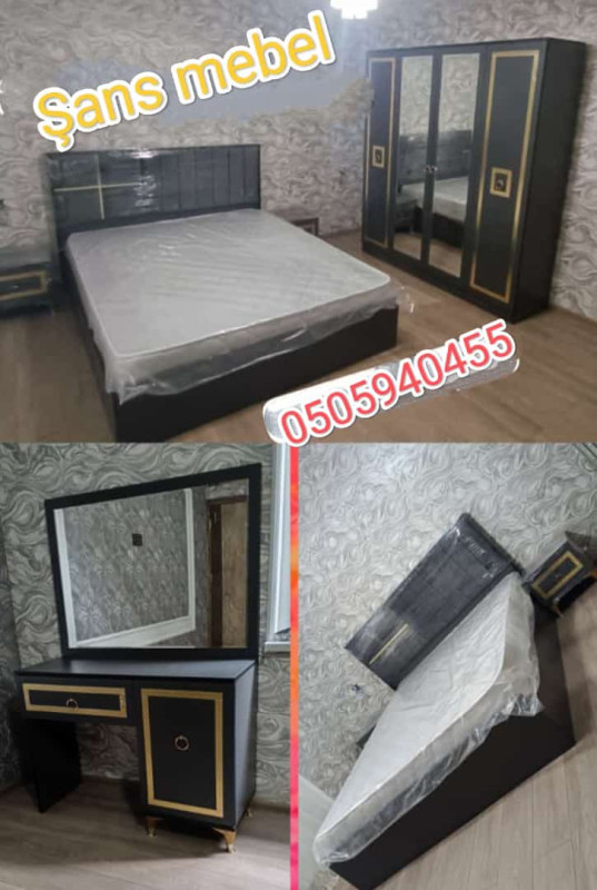 Yataq mebeli Yataq dəsti Sifarişlə hazırlanır Taxt bazalı Rəng seçimi
