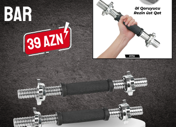 🏋️‍♂️Barbell bar ştanq çubuqlarımızla evinzi trenajor zal