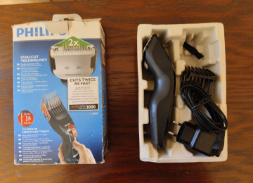 Philips saçqırxan HC 3410. Cəmi 4-5 dəfə uşaq saçı