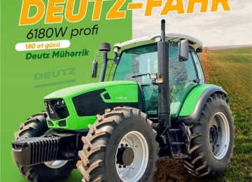 Deutz-Fahr 6180W traktoru Alman markası traktor 180 at gücü