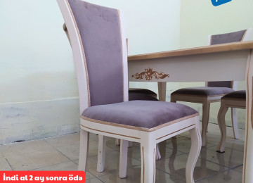 JASMİN masa və oturacaq dəstini 18 ayadək hissə-hissə