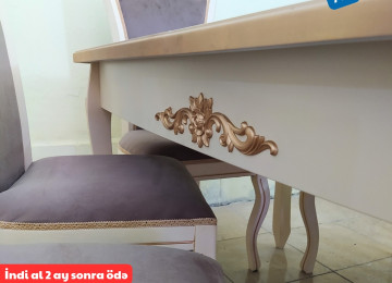 JASMİN masa və oturacaq dəstini 18 ayadək hissə-hissə