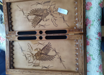 Əl işi nərdtaxta təzədir. Qiyməti 350 azn. Ünvan Hövsan.