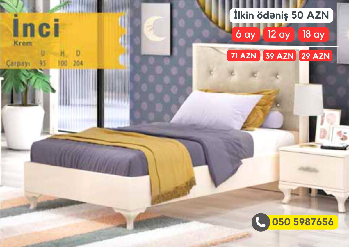 Təkadamlıq çarpayılar | KREDİTLƏ Yeni kolleksiya yeni təkadamlıq çarpayı modellərini