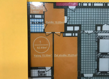 Menziller satílír 2 otaqlí 63 kv; mertebeler 3,5,6,13 7-ci