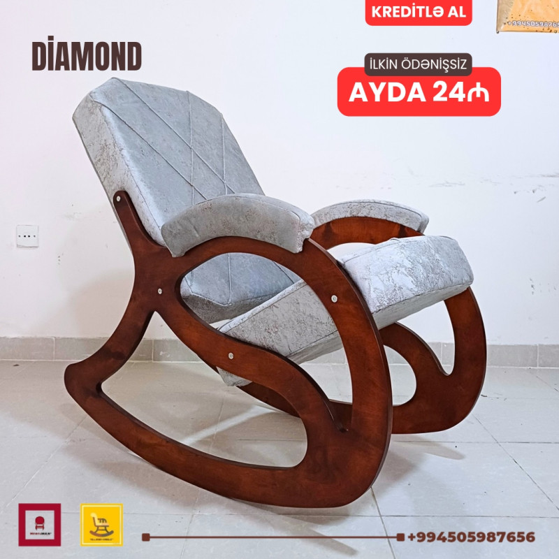 Yellənən kreslo DİAMOND | KREDİTLƏ DİAMOND yellənən kreslo modelini 3 aydan 18 ayadək KREDİTLƏ