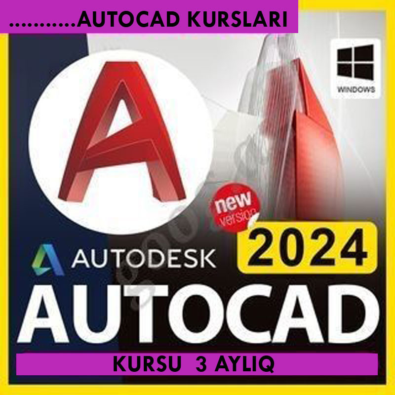 Autocad kursu Autocad kursu Profesional səviyyədə Auto Cad proqramlarının