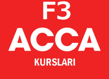 ACCA F3 hazirliğı ACCA F3 tədris edən kursları çoxdur lakin