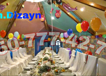 Dekorlar surpriz. Romantik dekor. Surpriz bezedilme.