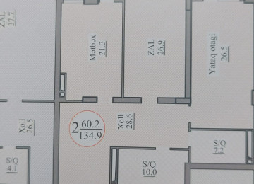 2 otaqlí menzil satílír Badamdarda 18/14-cü mertebesinde
