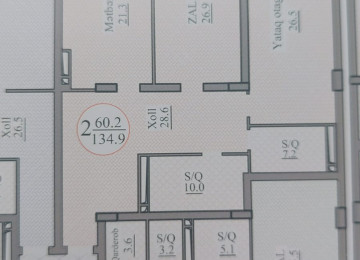 2 otaqlí menzil satílír Badamdarda 18/14-cü mertebesinde