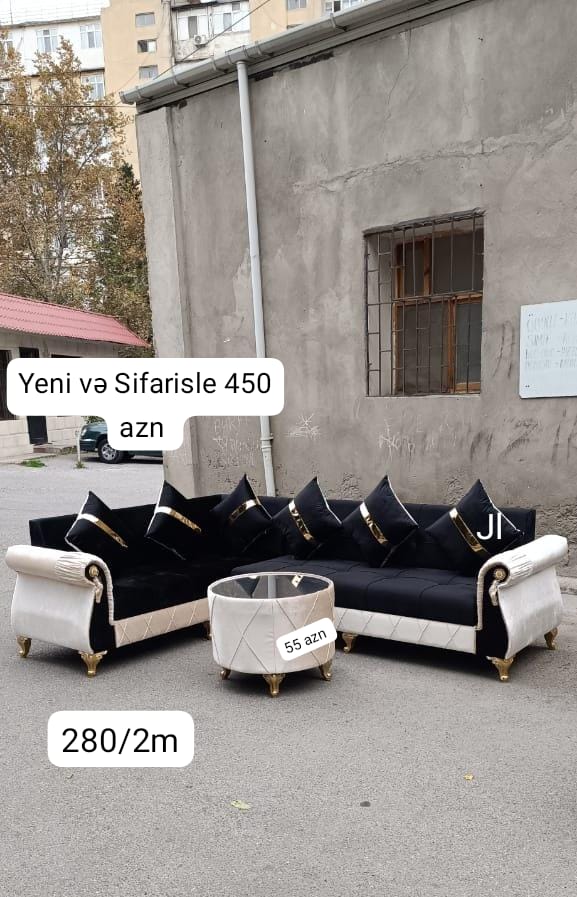 Yeni və Sifarisle ‼️ Kunc divan ✔️Reng secimi var. Acilmir