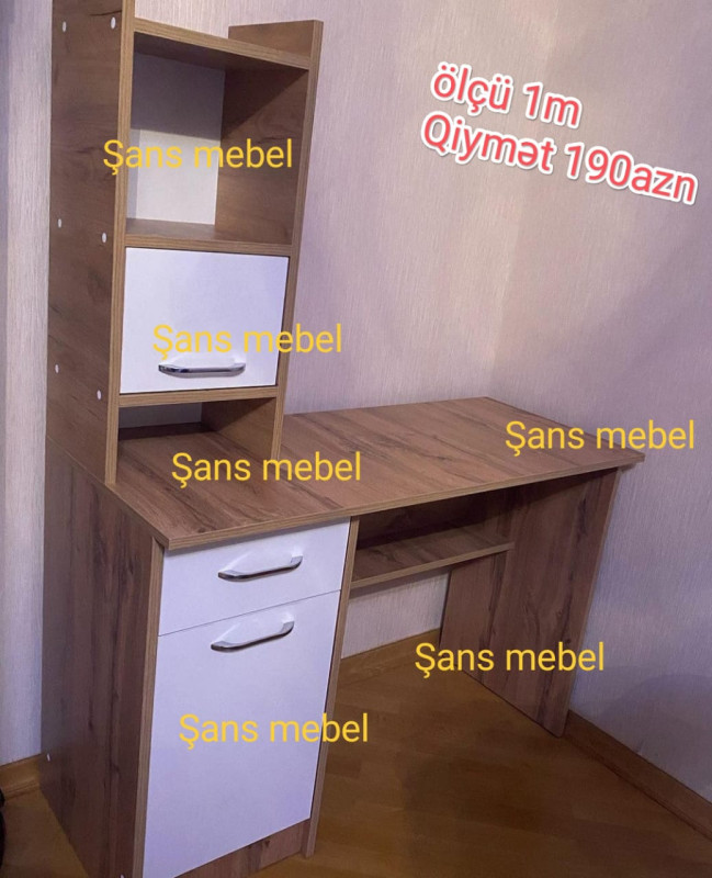 Kompüter masası Kompüter masası Sifarişlə hazırlanır Rəng seçimi var Ölçü