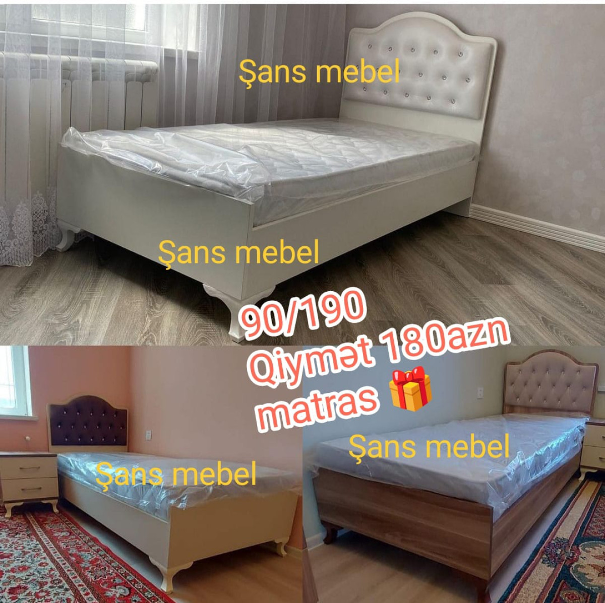 Tək nəfərlik çarpayı Tək nəfərlik çarpayı Sifarişlə hazırlanır Rəng seçimi var