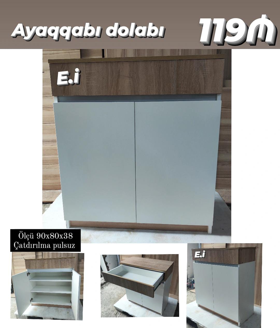 *Ayaqqabı dolabı 119Azn💥* *Metal profil ruçka ilə,