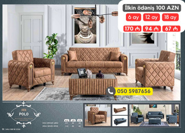 Modern, avanqard və klassik yumşaq mebel dəstləri tək