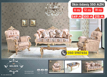 Modern, avanqard və klassik yumşaq mebel dəstləri tək