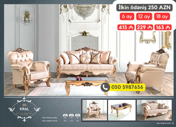 Modern, avanqard və klassik yumşaq mebel dəstləri tək