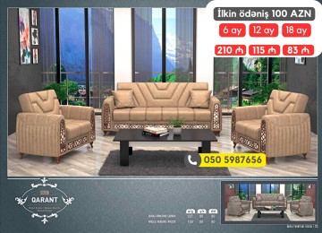 Modern, avanqard və klassik yumşaq mebel dəstləri tək