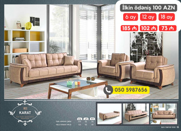 Modern, avanqard və klassik yumşaq mebel dəstləri tək